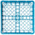 Carlisle RTP14 Full Size Polypropylene Blue OptiClean Dishwasher Plate/Tray Peg Rack