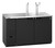Hoshizaki DD59 Two-Section Draft Beer Cooler - Black (3) 1/2 Kegs