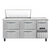Continental Refrigerator RA68N18M-D 68" W Three-Section One Door Refrigerated Base Sandwich Unit