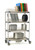 Metro PR36VX4-XDR Metromax I Mobile Drying Rack Unit With Drip Tray 36"W x 68"H 4-Tier
