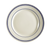 CAC China BLU-6 6.63" Dia. American White Ceramic Round Blue Line Plate (3 Dozen Per Case)