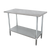 Advance Tabco SLAG-306-X 72"W x 30"D Stainless Steel Top Galvanized Adjustable Undershelf Work Table
