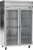 Beverage Air HRPS2HC-1G 52" W Two-Section Glass Door Reach-In Horizon Series Refrigerator