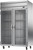 Beverage Air HRPS2HC-1G 52" W Two-Section Glass Door Reach-In Horizon Series Refrigerator