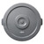 Winco PTCL-44-2 Gray Plastic Flat Lid for PTC-44G - 6 Each per Case