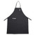 Winco BA-PBK Black Bib Apron - 33" x 26"