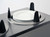 Lakeside 5208 Easy-Glide 8.13" Dia. Round Stainless Steel 2-Tube Mobile Dish Dispenser