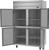 Beverage Air HR2HC-1HS 52" W Two-Section Solid Door Reach-In Horizon Series Refrigerator