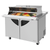 Turbo Air TST-48SD-18-N-DS 48.25" W Two-Section Two Door Super Deluxe Sandwich/Salad Mega Top Unit with Dual Sided Lids