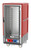 Metro C537-CFC-U C5 3 Series Red 3/4-Size Insulated Heated Holding & Proofing Cabinet with Clear Door and Universal Wire Slides - 120V