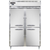 Continental Refrigerator D2RNSSHD 52" W Two-Section Stainless Steel Door Reach-In Designer Line Refrigerator