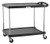 Metro MY2636-25BL 27.69" W x 40.25" D x 36.88" H Black Plastic Shelf myCart Series Utility Cart