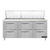 Continental Refrigerator D72N30M-D 72" W Three-Section Six Drawer Designer Line Mighty Top Sandwich Unit
