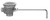 Fisher 22438 Flat Strainer Overflow Body 12 GPM Drain Rate Stainless Steel Ball DrainKing Waste Valve