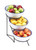 Cal-Mil C1222-10 10"W x 18"D x 18"H Black Bowl Rack