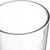 Carlisle 552607 8 Oz. Clear SAN Plastic Textured Exterior Stackable Tumbler