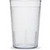 Carlisle 552607 8 Oz. Clear SAN Plastic Textured Exterior Stackable Tumbler