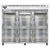 Continental Refrigerator 3RENGDHD 85.5" W Three-Section Glass Door Reach-In Extra-Wide Refrigerator