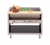 Piper Products DME-3-OS Stainless Steel 3 Pan Pipermatic Serving Counter Open Cabinet Base
