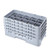 Cambro 10HS800151 Camrack Glass Rack With (4) Soft Gray Extenders - 2 Cases