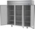 Beverage Air HF3HC-1S 78" W Three-Section Solid Door Reach-In Horizon Series Freezer - 115 Volts