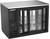 Beverage Air BB48HC-GS-PT-B 48" W Black Galvanized 4 Glass Doors Refrigerated Pass-Thru Back Bar Refrigerator - 115 Volts