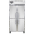 Continental Refrigerator 2FSE-HD 36.25" W Two-Section Solid Door Reach-In Slim Line Freezer - 115 Volts