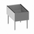 Glastender C-IB-38X24-CP10 Stainless Steel CHOICE Underbar Pass Thru Ice Bin - 24"W x 38"D