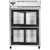 Continental Refrigerator 2RNSASGDHD 52" W Two-Section Glass Door Reach-In Refrigerator