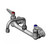 T&S Brass B-0232-F1-CR-SC Mixing Faucet 6" swing nozzle (059X) with check valve ceramas wall mount 8" centers