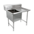 John Boos 1B16204-1D18R 1 Compartment Right Drain B Series Sink 38"W x 25-1/2"D x 44"H