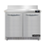 Continental Refrigerator SW36NBS-FB 36"W Two Door Stainless Steel Work Top Refrigerator With 5 1/2"H Backsplash