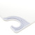 San Jamar CBG912WH 9" x 12" x 3/8" White Co-Polymer Saf-T-Grip Cutting Board