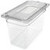 Carlisle 3066907 7.3 Qt. 1/3 Size PolyCarbonate Clear Storplus Food Pan