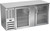 Beverage Air BB68HC-G-S 68" W Two-Section Glass Door Refrigerated Back Bar Storage Cabinet - 115 Volts
