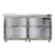 Continental Refrigerator SW48NGD-U 48"W Two-Section Glass Door Undercounter Display Refrigerator