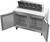 Beverage Air SPE48HC-10 48" W Two-Section Two Door Sandwich Top Refrigerated Counter