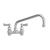 Fisher 62448 6" Stainless Steel Swing Spout Faucet With 4" Centers