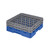 Cambro 30S434168 Camrack Glass Rack With (2) Soft Gray Extenders - 4 Cases
