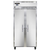 Continental Refrigerator 2FSES-SS 36.25" W Two-Section Solid Door Reach-In Slim Line Freezer - 115 Volts