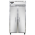 Continental Refrigerator 2FSES-SS 36.25" W Two-Section Solid Door Reach-In Slim Line Freezer - 115 Volts
