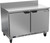 Beverage Air WTF48AHC-FIP 48"W Two Door Stainless Steel Worktop Freezer With 4" Foamed-In Place Backsplash