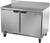Beverage Air WTF48AHC-FIP 48"W Two Door Stainless Steel Worktop Freezer With 4" Foamed-In Place Backsplash