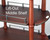 Lakeside 70531 35.5" W Wood Veneer Overlay 2-Shelf Oval Shaped Top Serving Cart-Spice