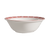 CAC China 105-94 9" Dia. 50 Oz. Porcelain Bone White Round Red Gate Noodle Bowl (1 Dozen)