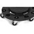 Carlisle 3691103 Round Polyethylene Black Bronco Container Dolly
