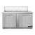 Continental Refrigerator D60N12-FB 60" W Two-Section Two Door Designer Line Sandwich Unit
