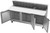 Beverage Air SPE72HC-18C 72" W Three-Section Three Door Sandwich Top Refrigerated Counter