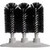 Carlisle 4046103 8" long Manual Black Sparta Triple Glass Washer