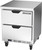 Beverage Air WTFD27AHC-2-FLT 27"W Two Drawer Stainless Steel Worktop Freezer